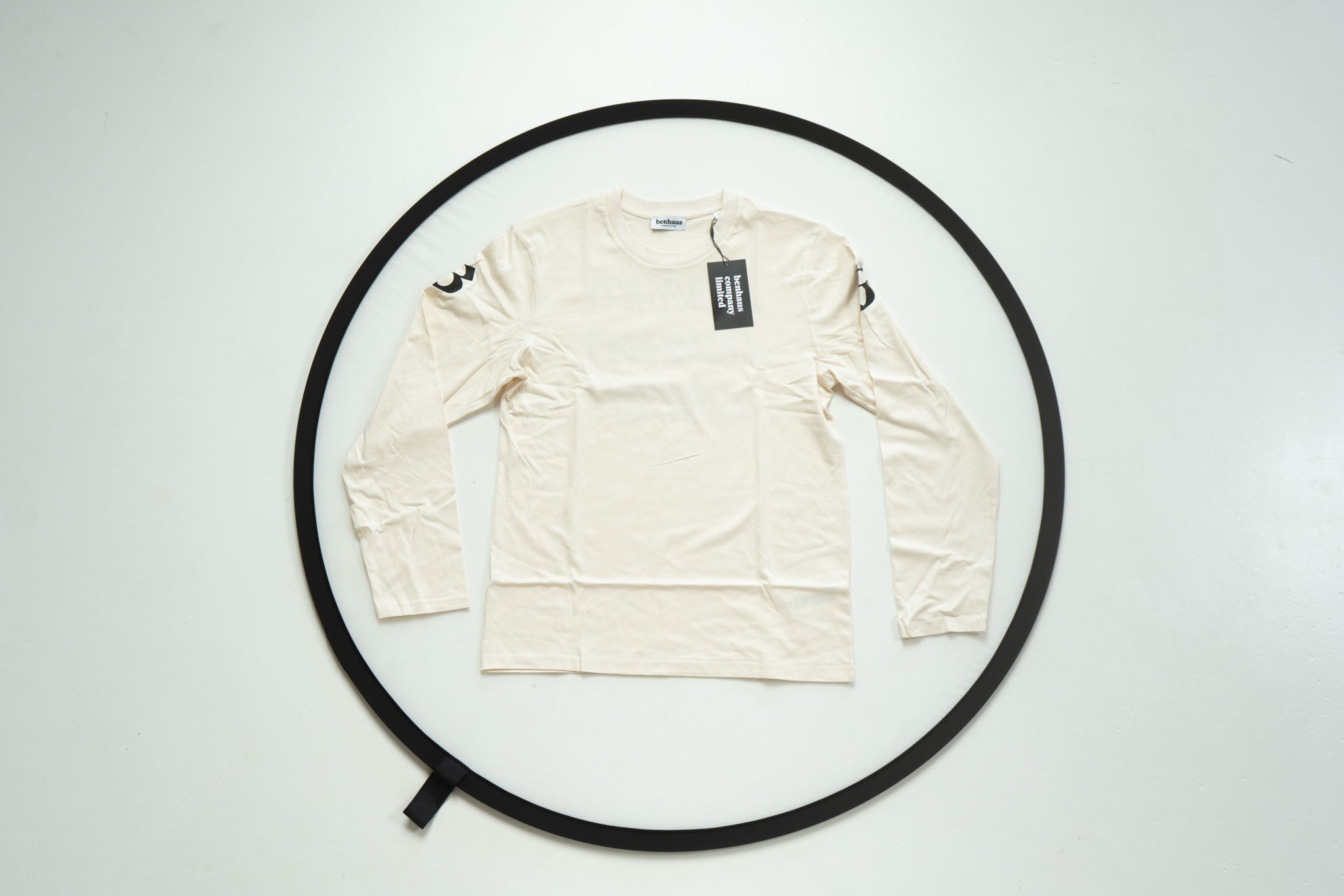 t-shirt longsleeve unisex natural row