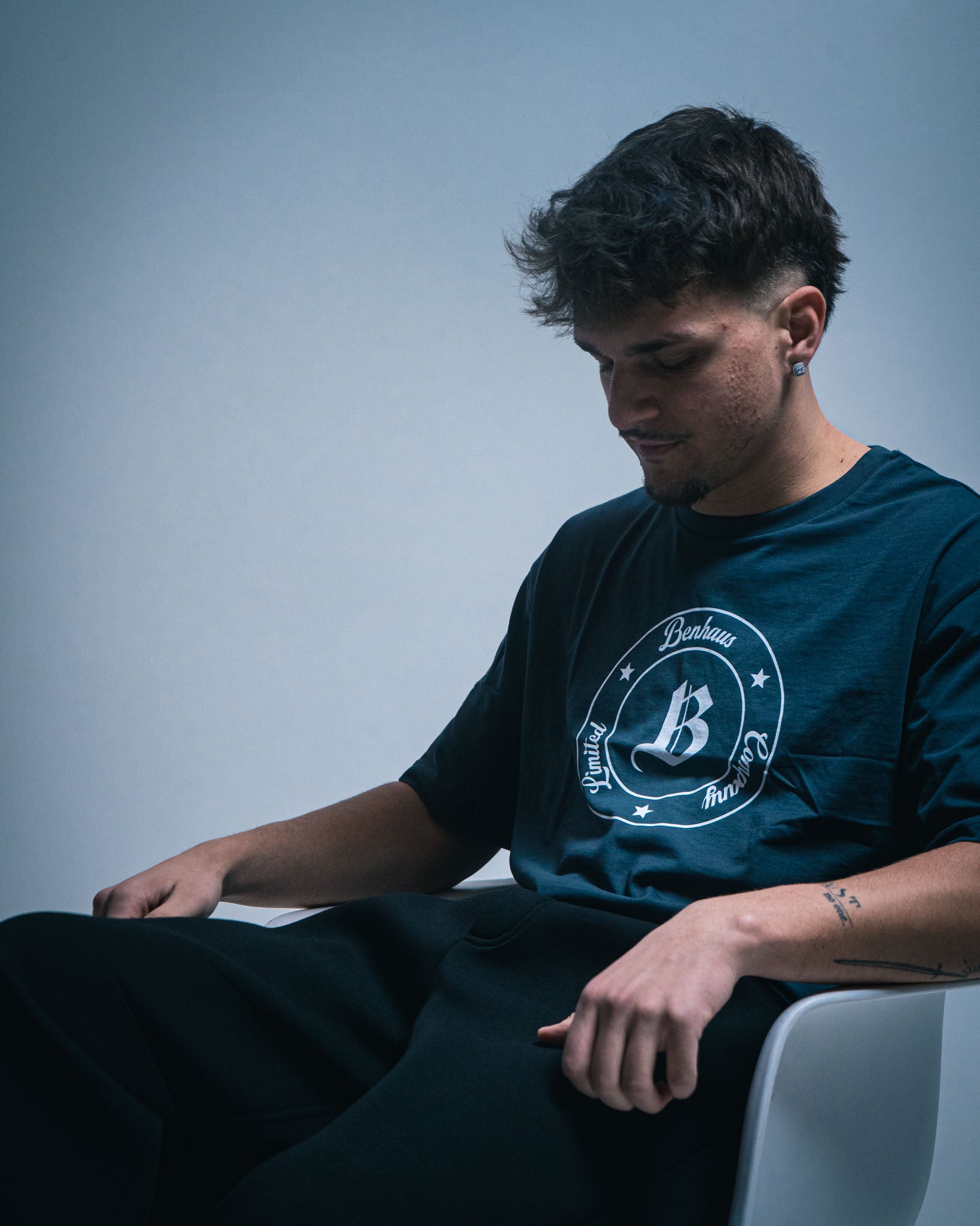 t-shirt mid-light relaxed unisex india ink grey