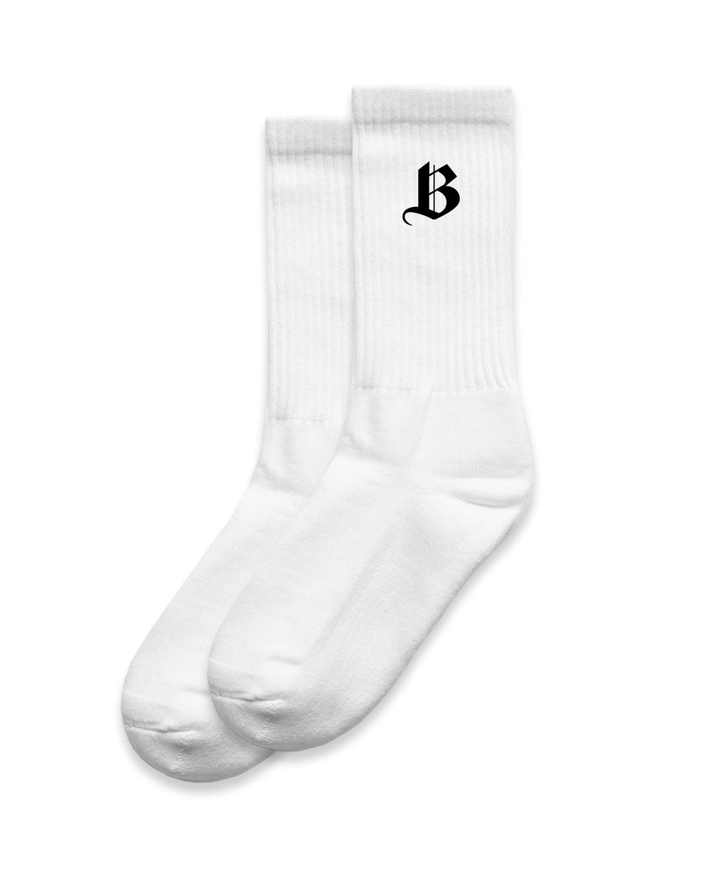 b-socks white