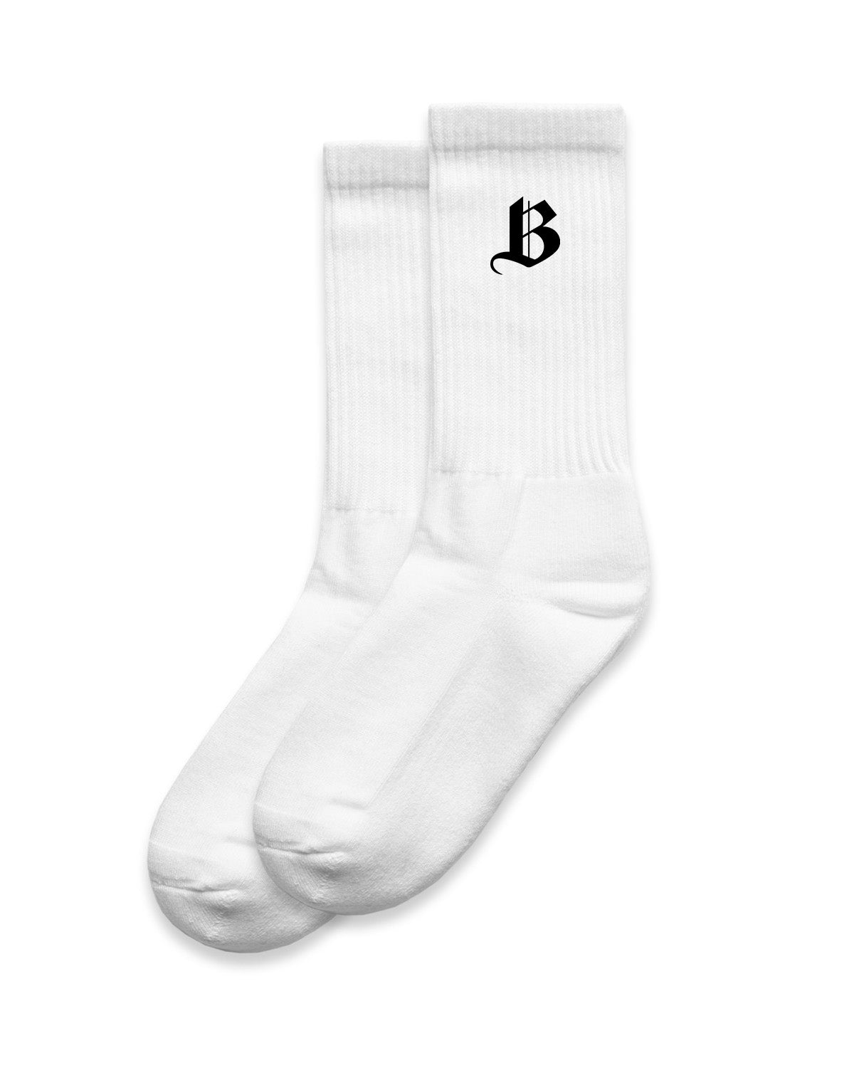 b-socks white
